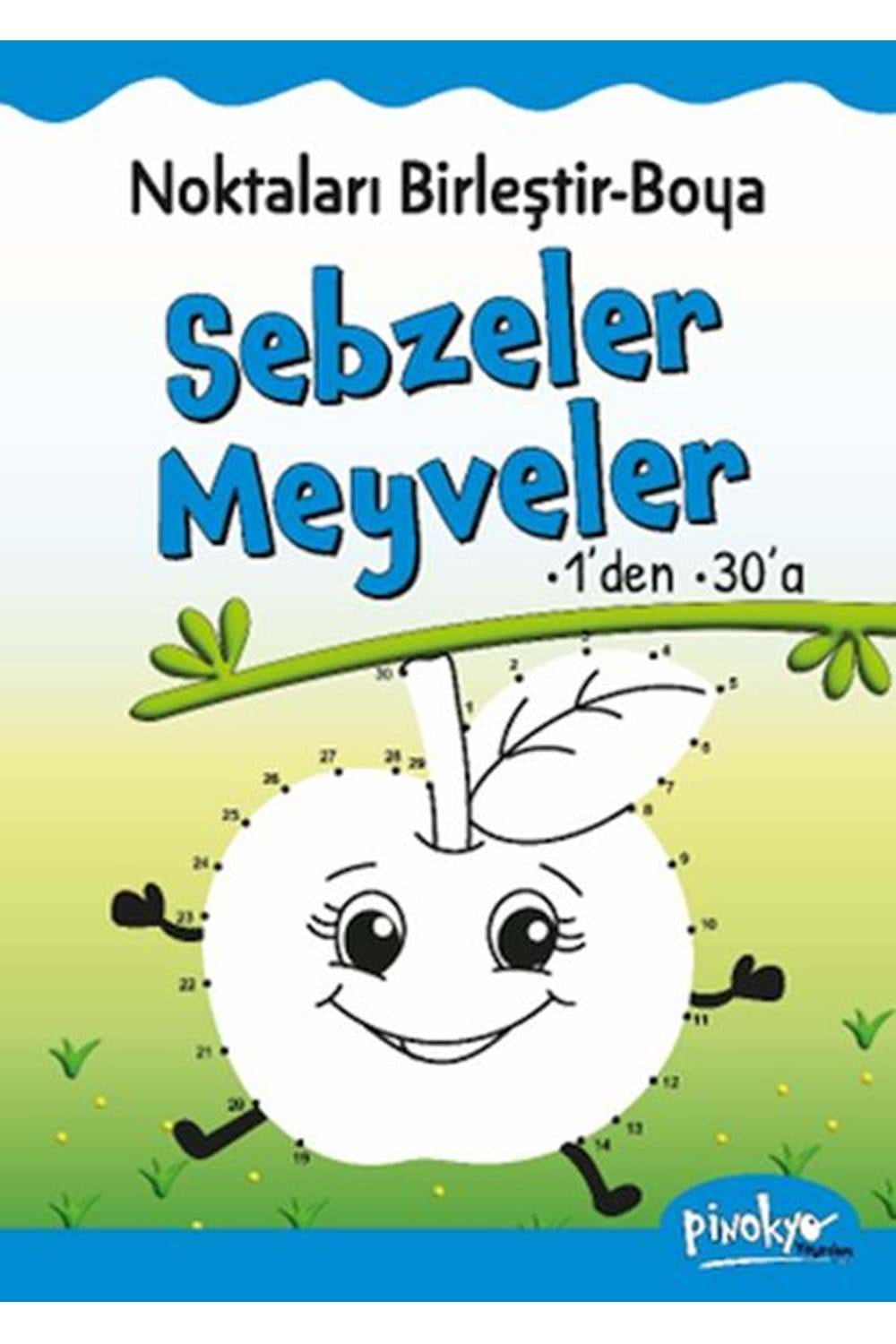 Noktaları Birleştir Boya Sebzeler Meyveler 1den 30a