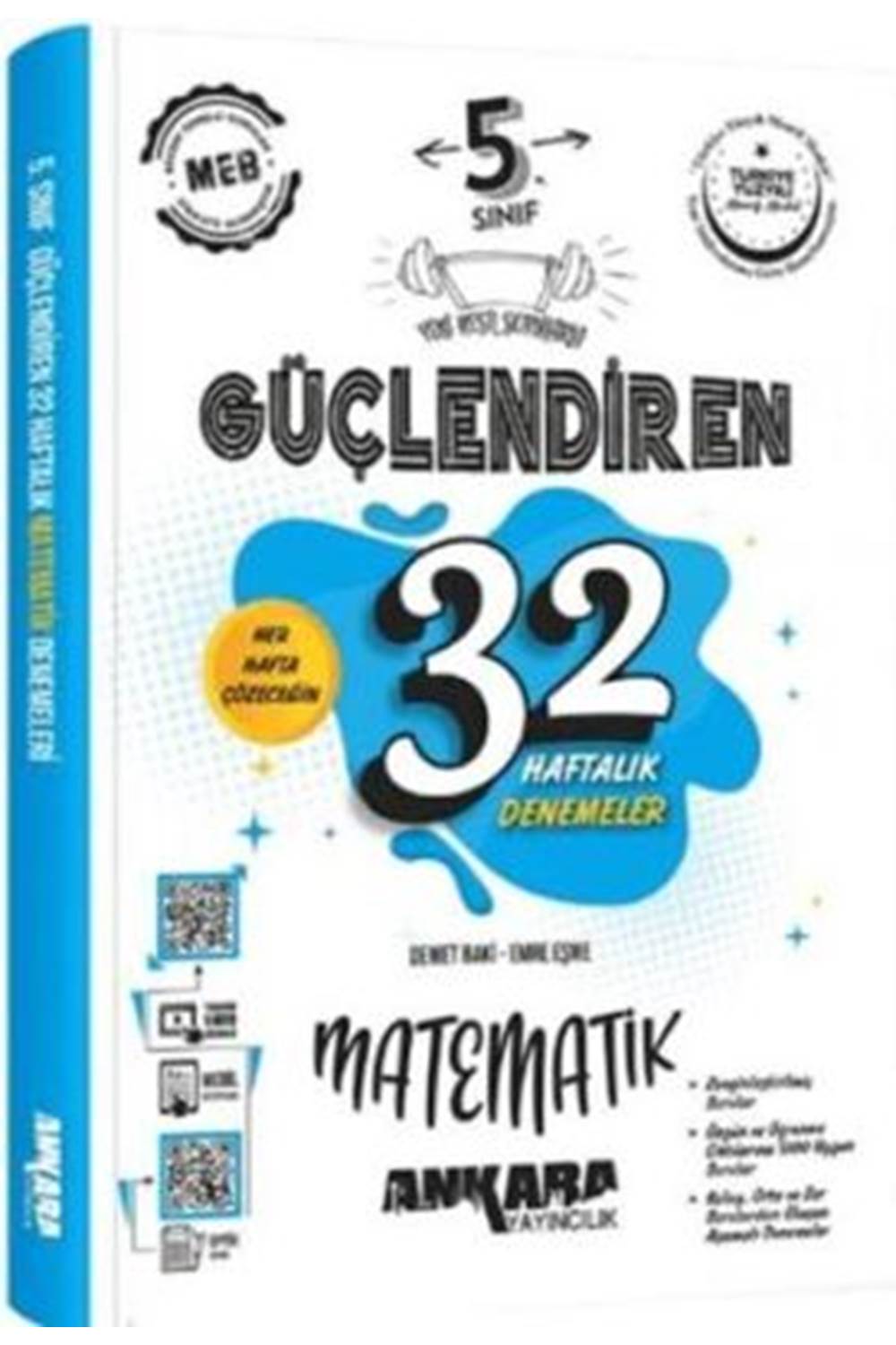 Ankara Yayıncılık 5. Sınıf Matematik Güçlendiren 32 Haftalık Denemeleri