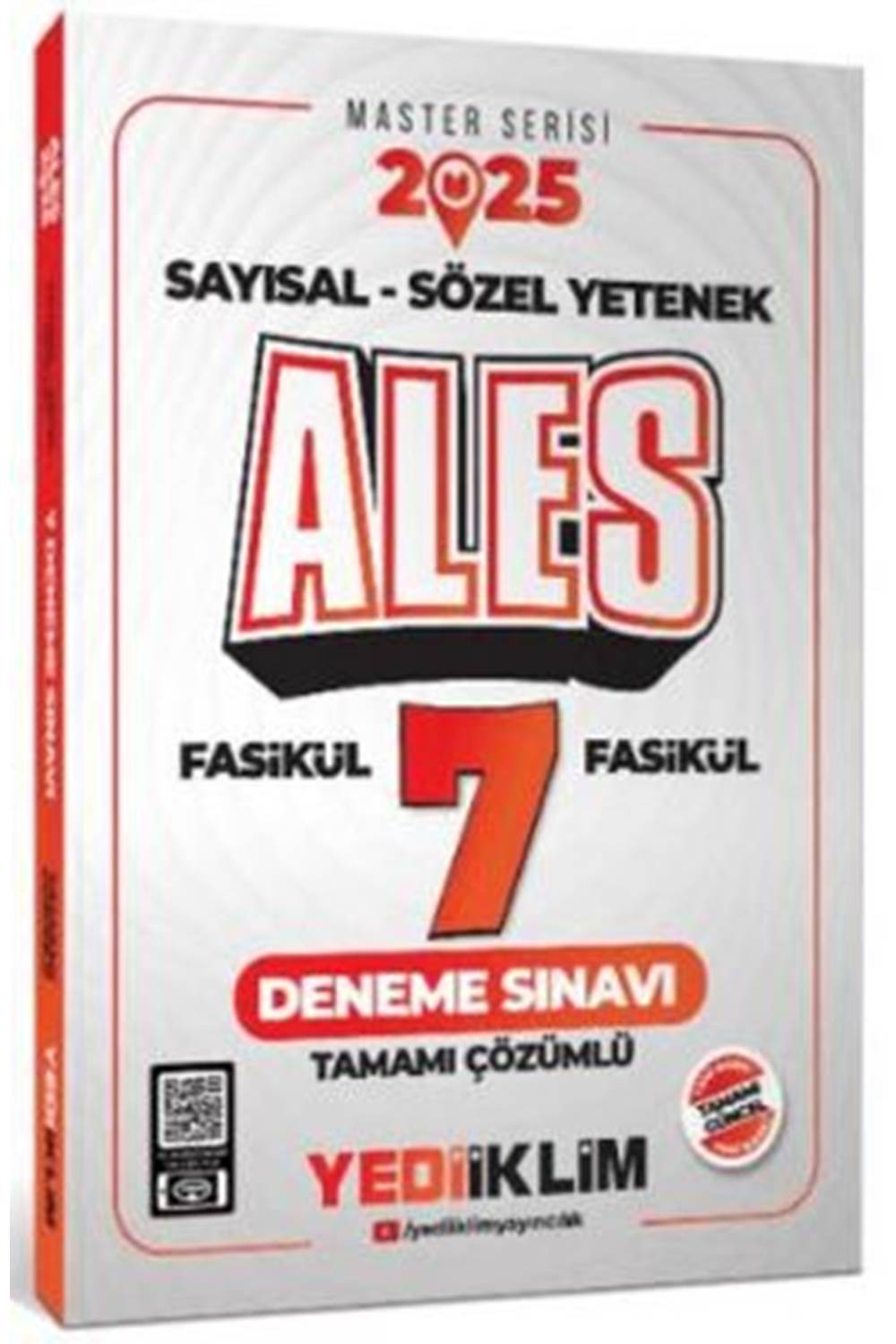 Yediiklim Yayınları 2025 ALES Sayısal Sözel Yetenek Tamamı Çözümlü 7 Fasikül Deneme Sınavı