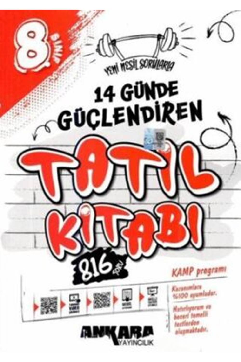Ankara 8. Sınıf 14 Günde Güçlendiren Tatil Kitabı