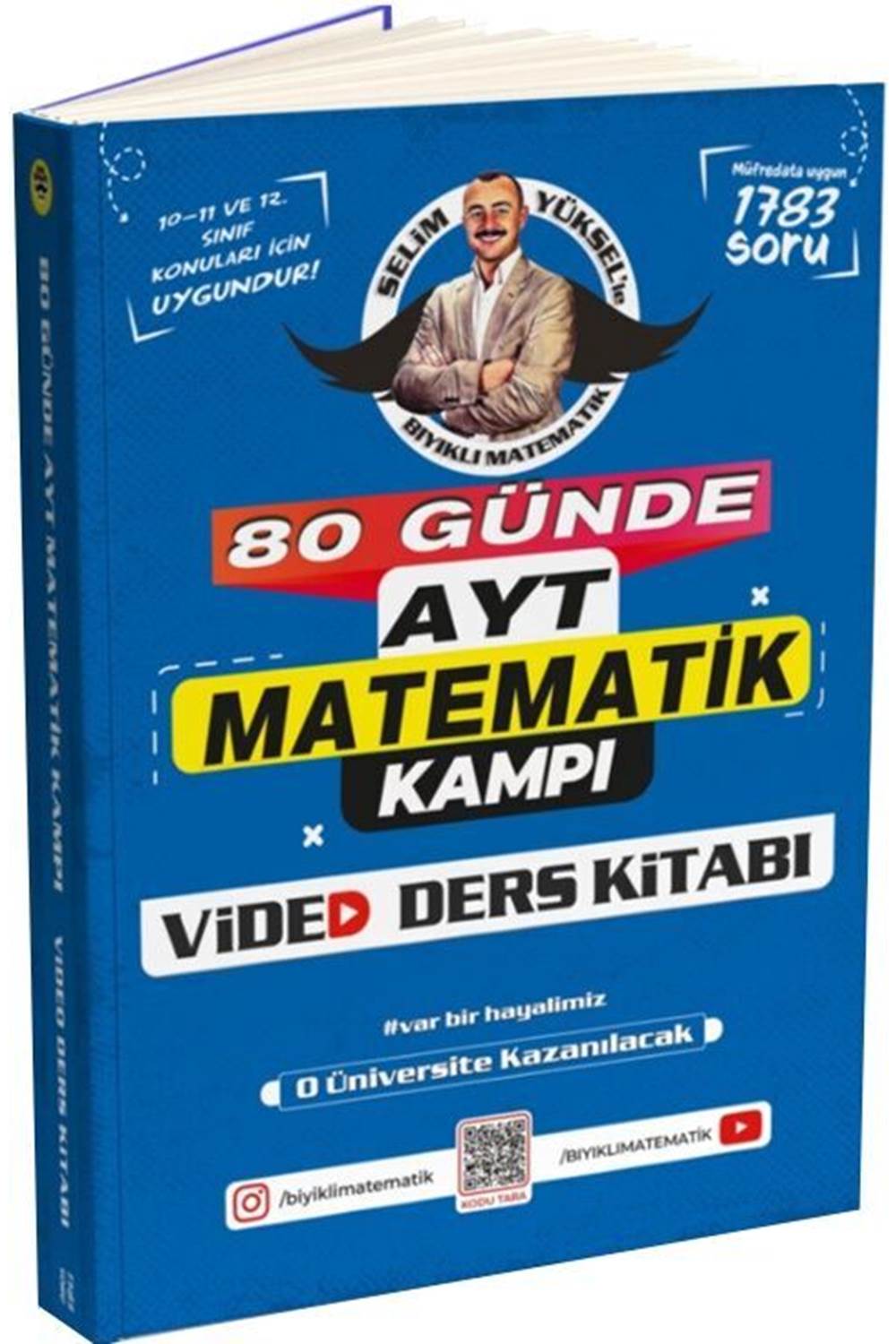 Bıyıklı Matematik 80 Günde AYT Matematik Video Ders Kitabı