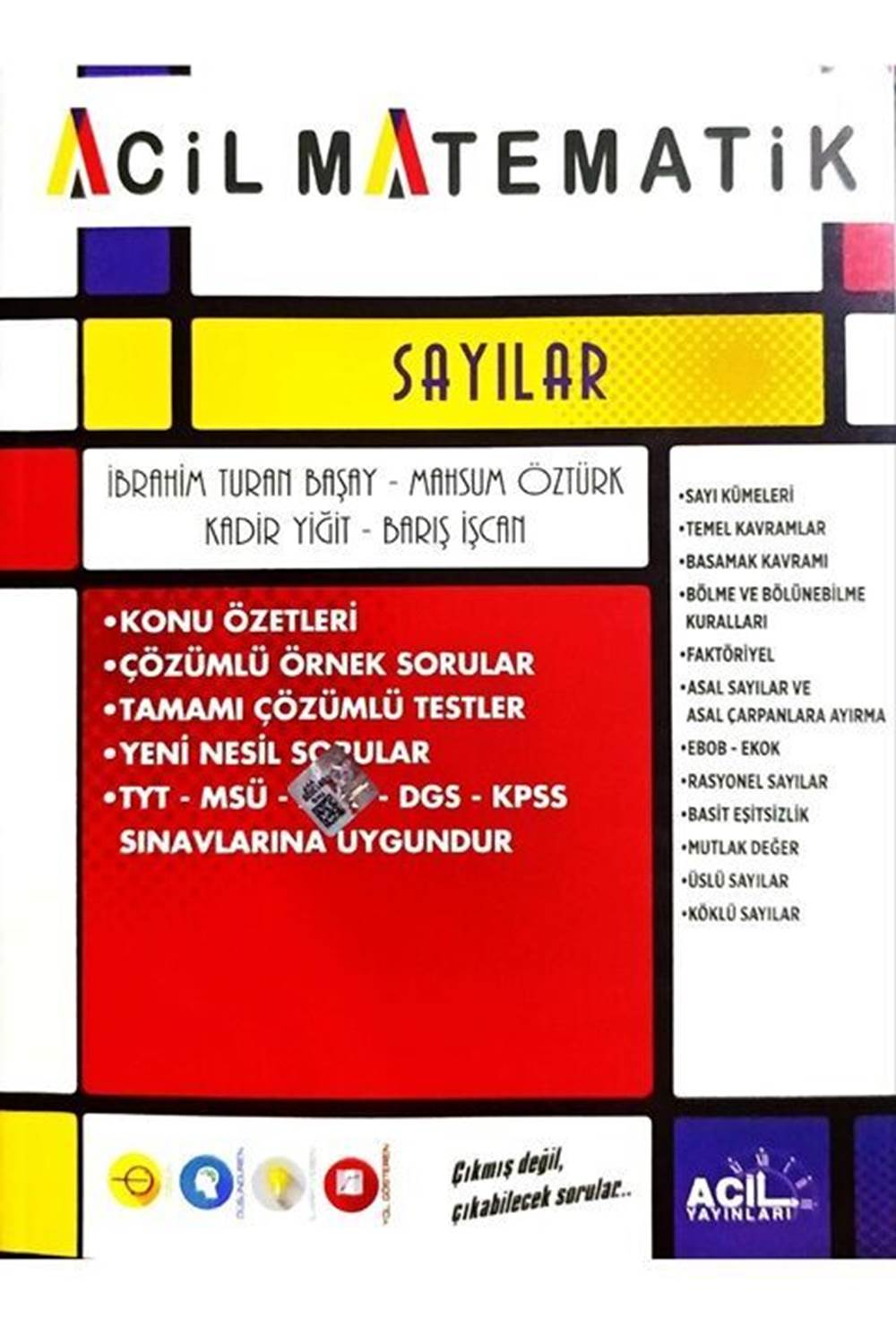 Acil Yayınları TYT Acil Matematik Sayılar