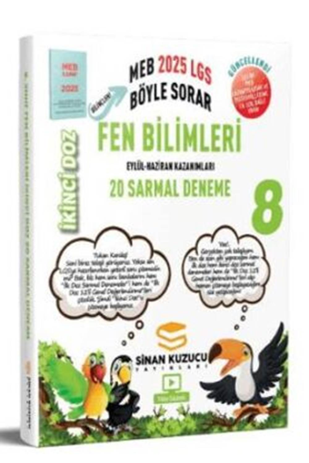 Sinan Kuzucu Yayınları 2025 8. Sınıf İkinci Doz Sarmal Branş Denemeleri Fen Bilimleri
