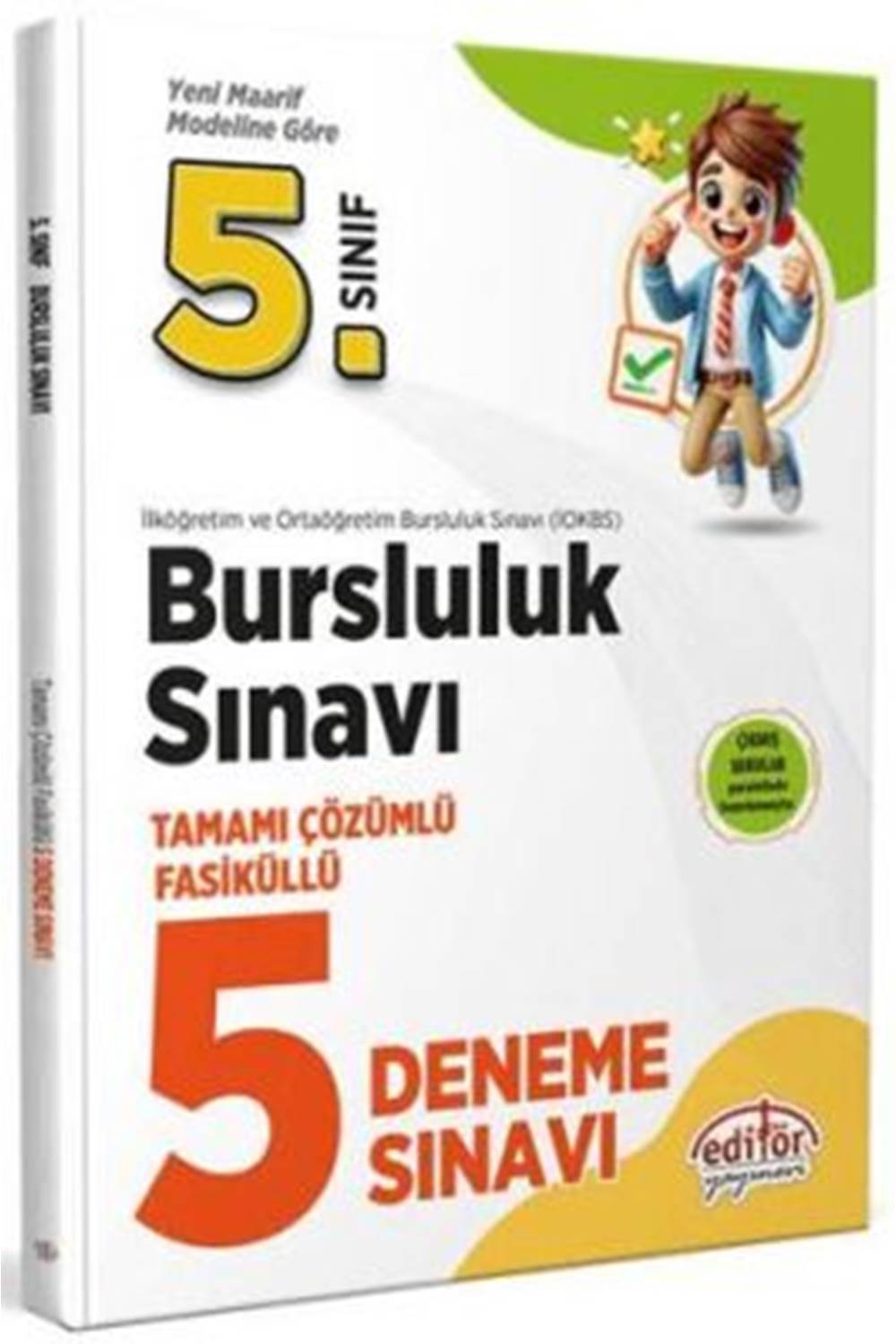 Editör Yayınevi 5. Sınıf Bursluluk Sınavı Tamamı Çözümlü 5 Deneme Sınavı