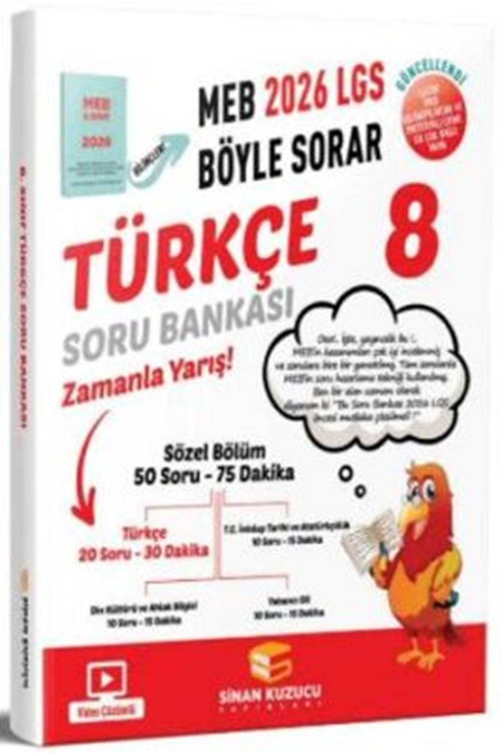 Sinan Kuzucu 2026 8. Sınıf Türkçe LGS MEB Böyle Sorar Soru Bankası
