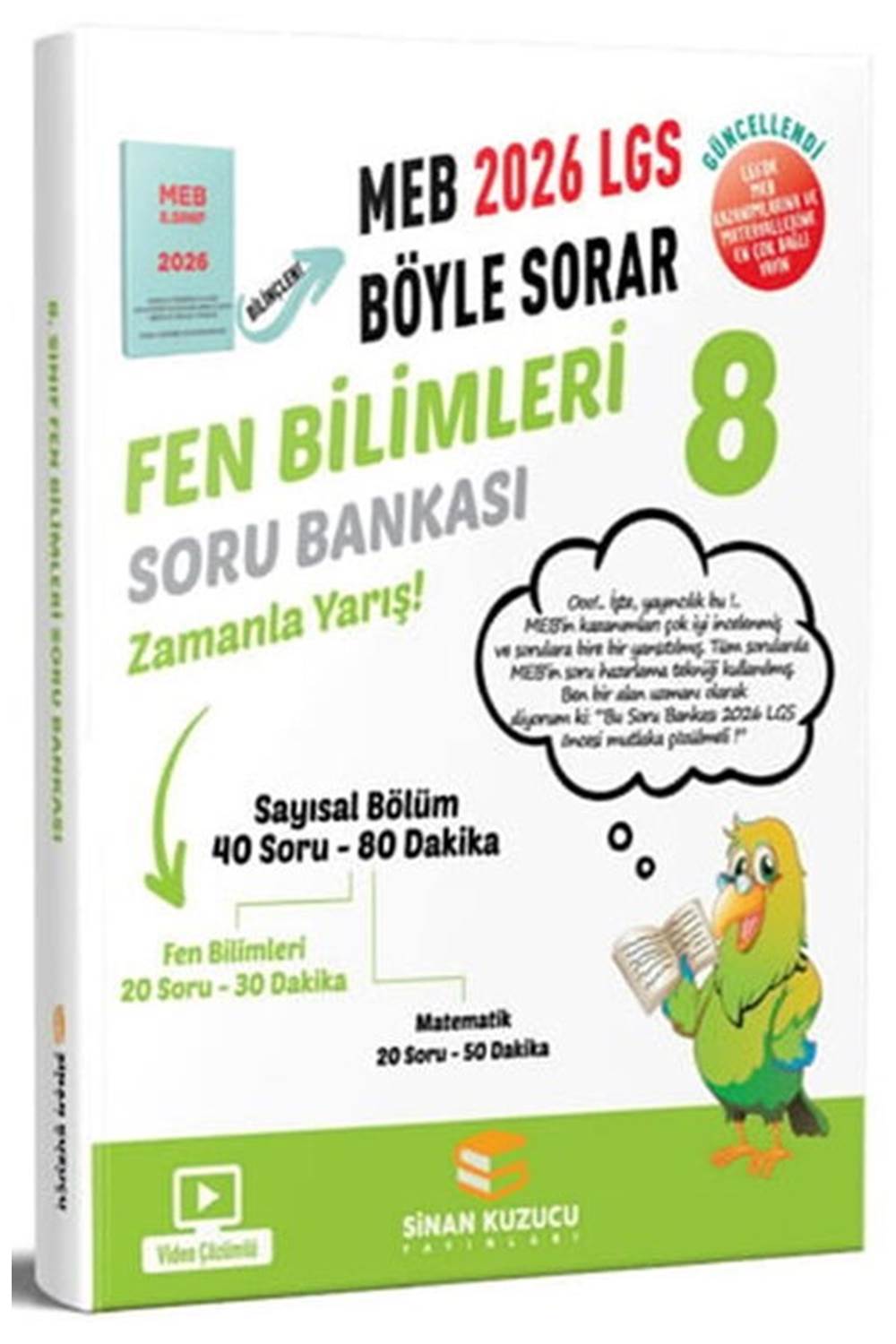 Sinan Kuzucu 8. Sınıf 2026 LGS MEB Böyle Sorar Fen Bilimleri Soru Bankası