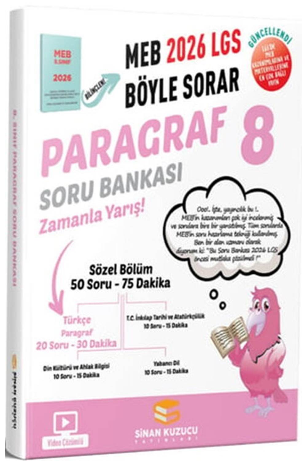 Sinan Kuzucu 2026 8. Sınıf LGS Paragraf MEB Böyle Sorar Soru Bankası