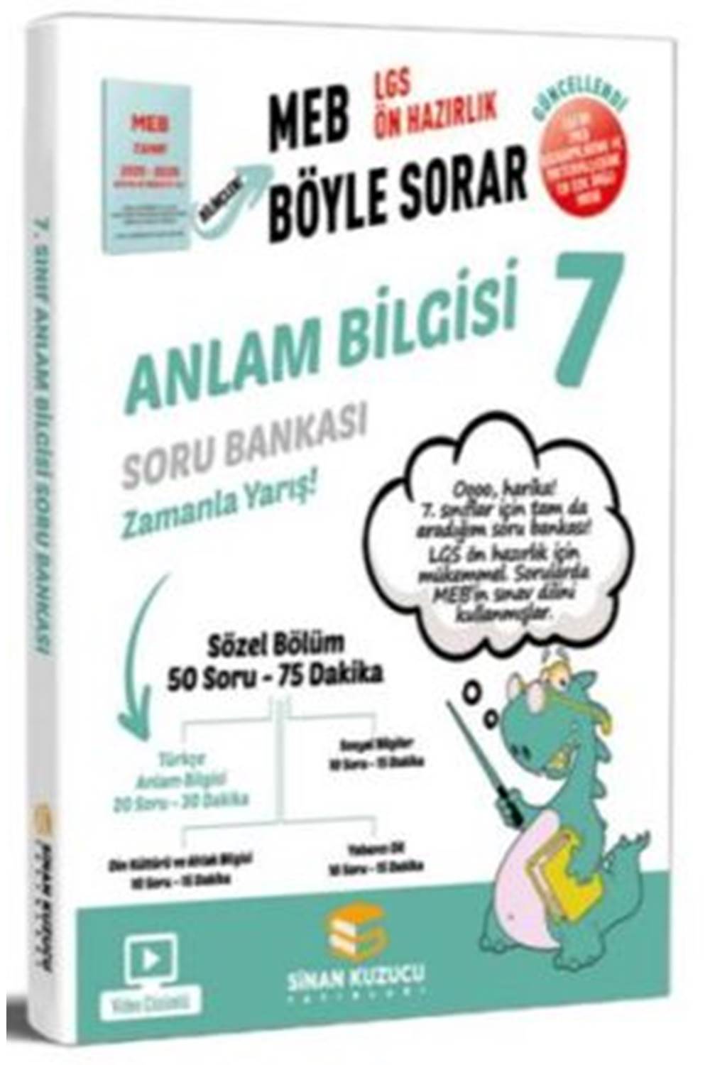 Sinan Kuzucu Yayınları 7. Sınıf Anlam Bilgisi Soru Bankası