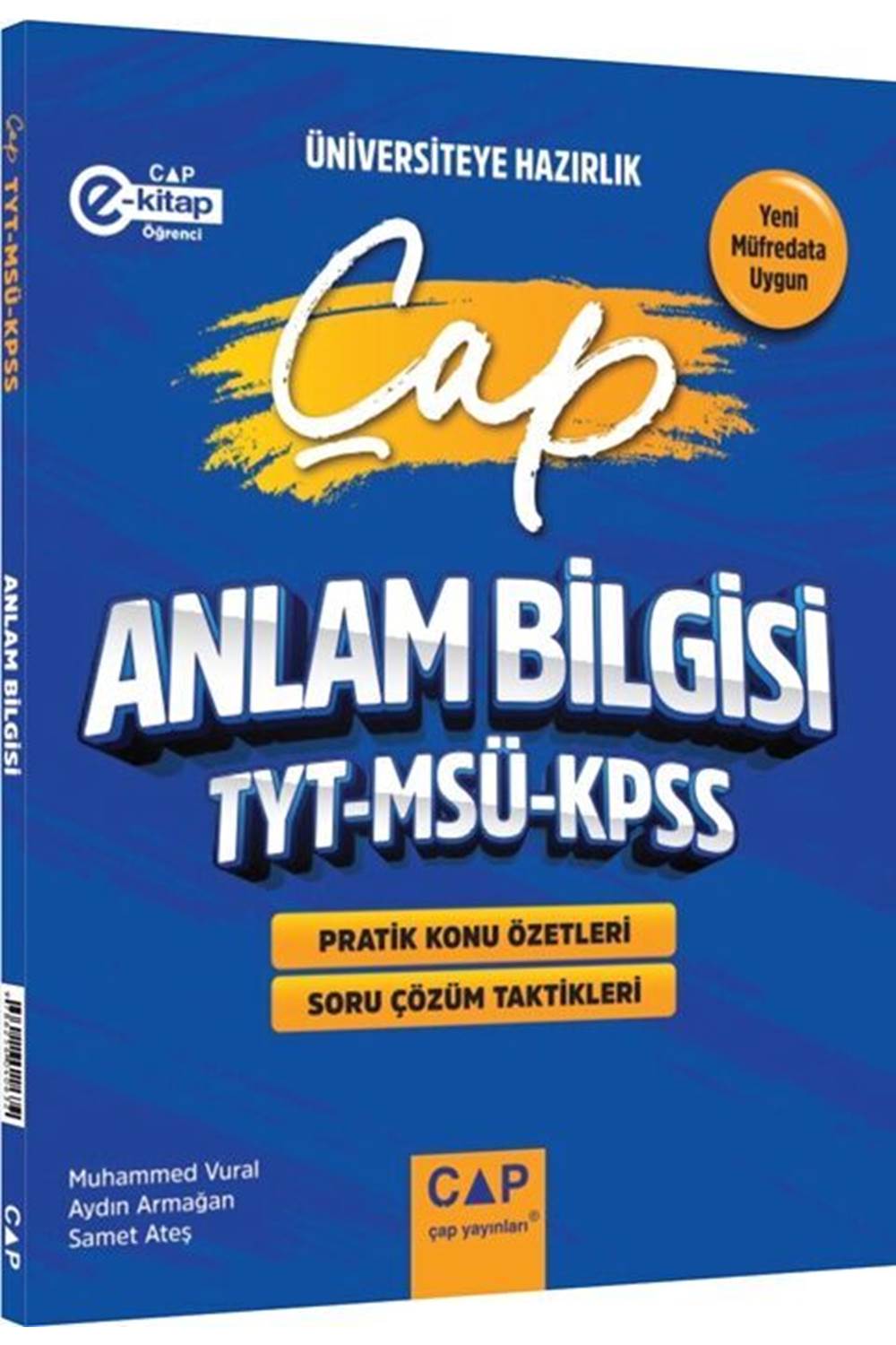 Çap Yayınları TYT MSÜ KPSS Türkçe Anlam Bilgisi Üniversiteye Hazırlık