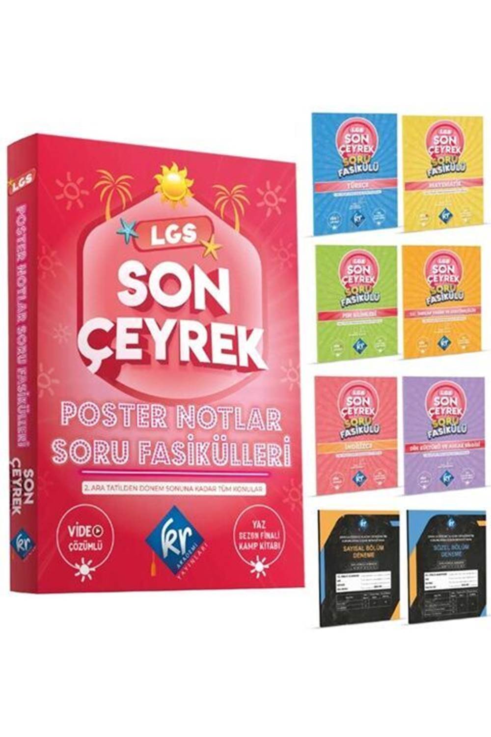 KR Akademi LGS Son Çeyrek Poster Notlar Soru Fasikülleri