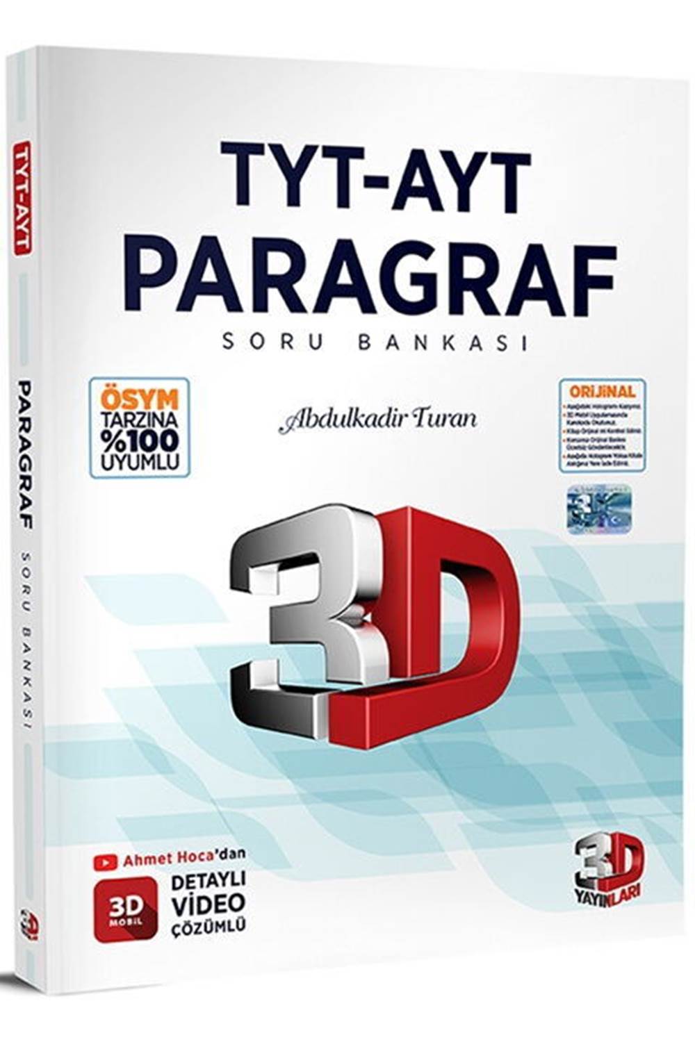 3D Yayınları TYT AYT Paragraf Soru Bankası