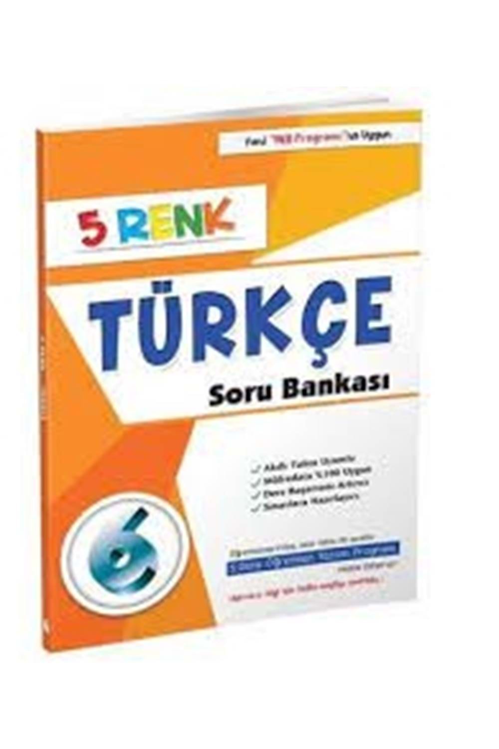6.Sınıf Türkçe Soru Bankası 5 Renk