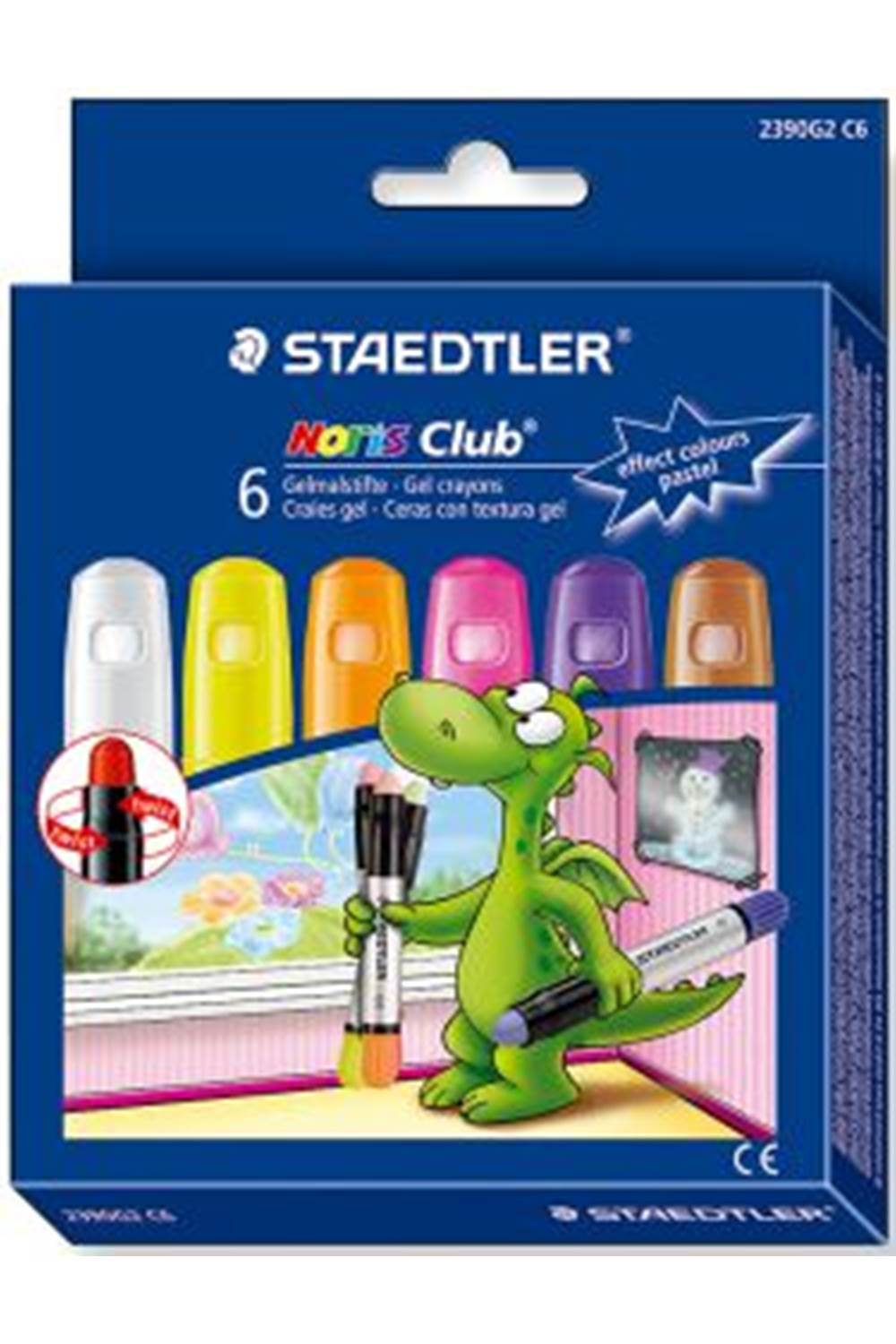 NORİS CLUB JEL PASTEL BOYA EFEKT RENKLER 6 LI