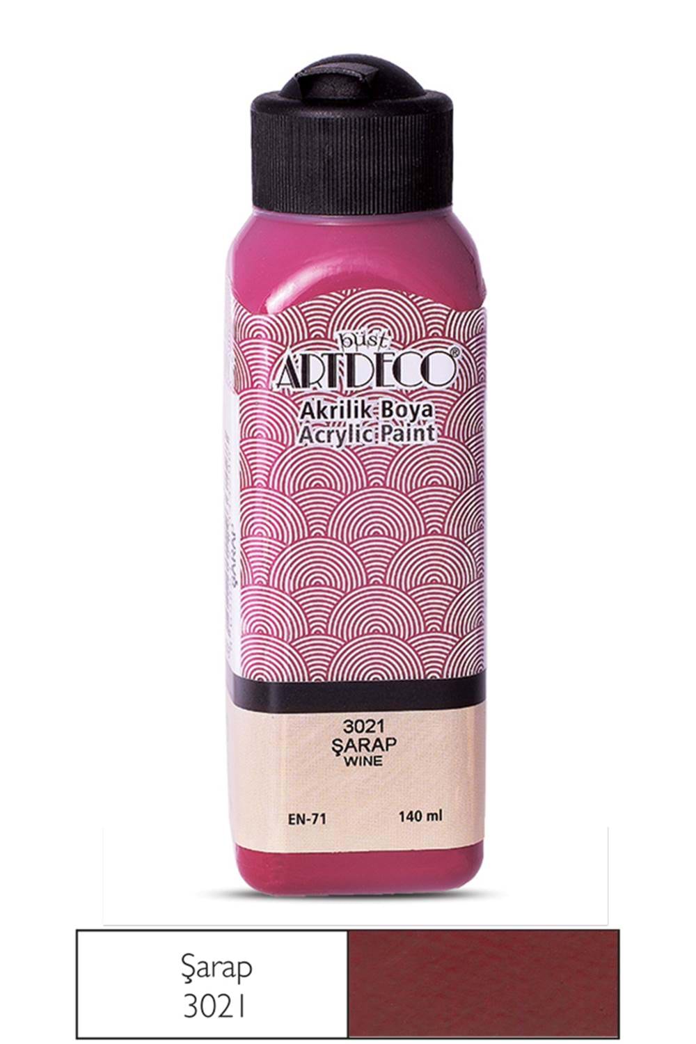 Artdeco Akrilik Boya 140ml Şarap 3021