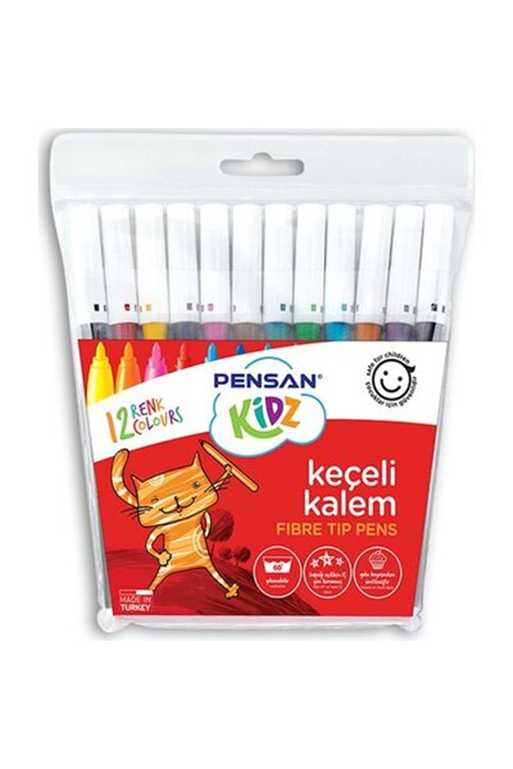 PENSAN KİDZ KEÇELİ BOYA KALEMİ 12 RENK
