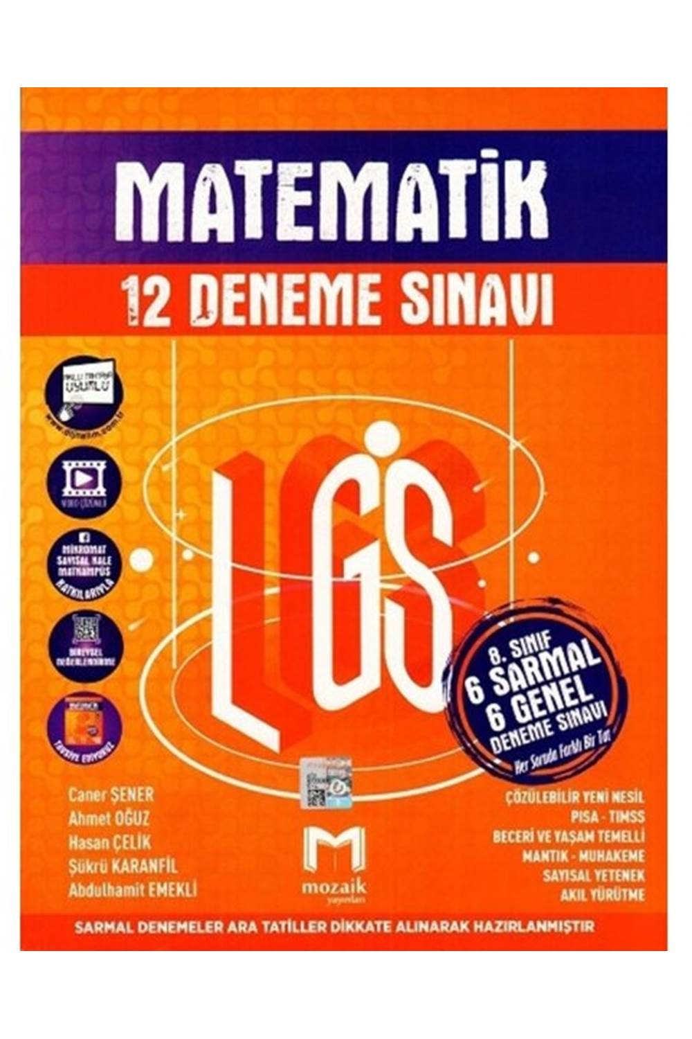 8.SINIF MOZAİK DENEME 12 Lİ MATEMATİK - 2022