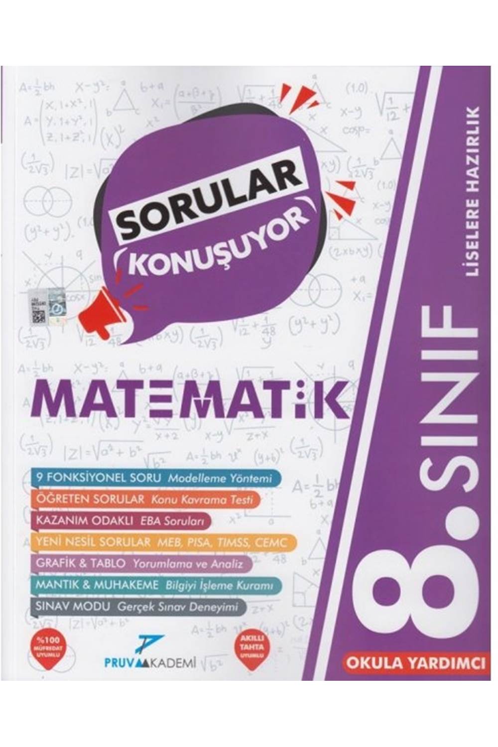 Pruva Akademi 8. Sınıf Matematik Sorular Konuşuyor Soru Bankası