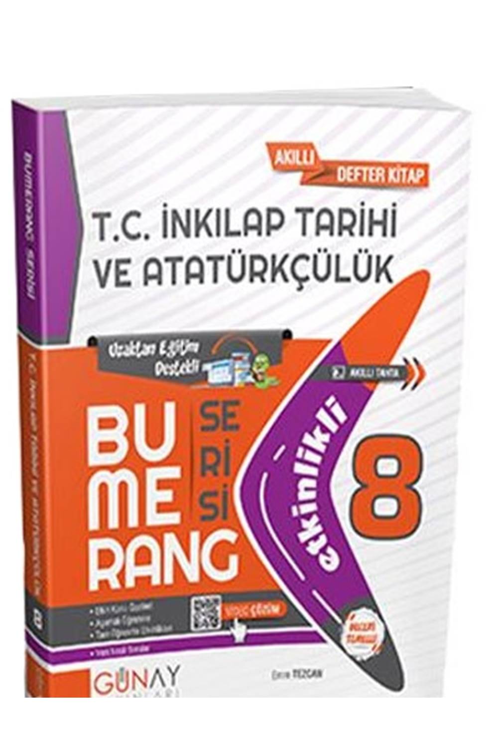 Günay Yayınları 8. Sınıf Bumerang Etkinlikli T.C. İnkılap Tarihi ve Atatürkçülük