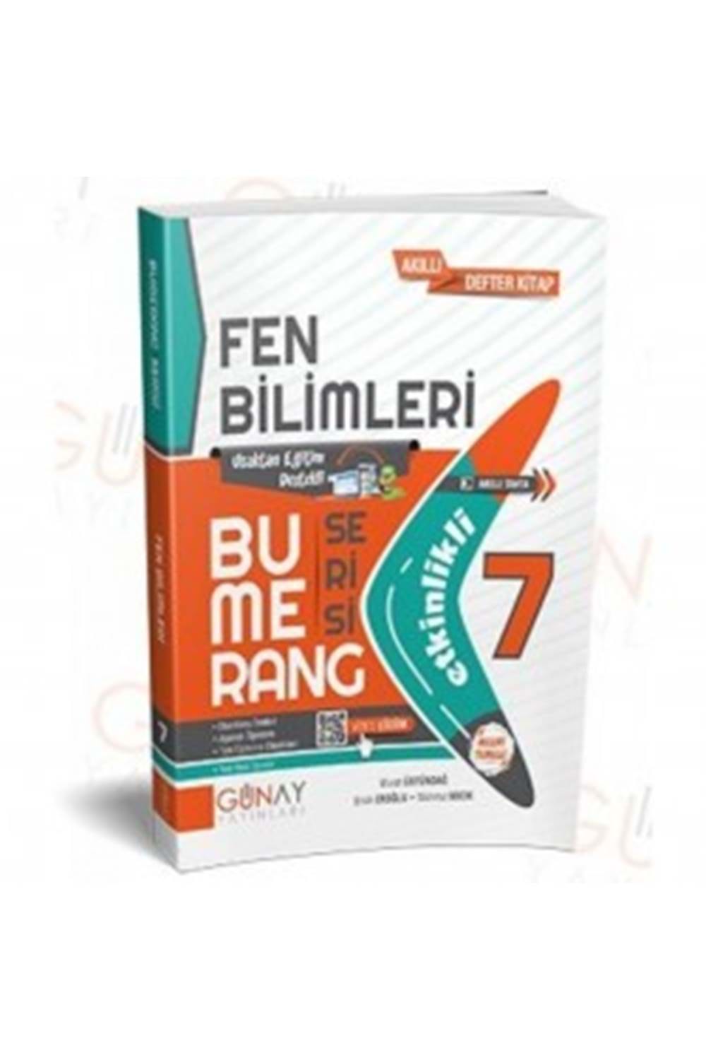 Günay Yayınları 7. Sınıf Fen Bilimleri Bumerang Serisi Etkinlikli Akıllı Defter