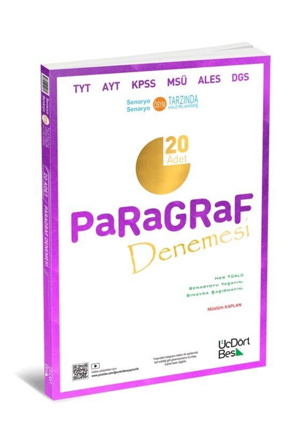 Üç Dört Beş Yayınları Paragraf 20 Deneme