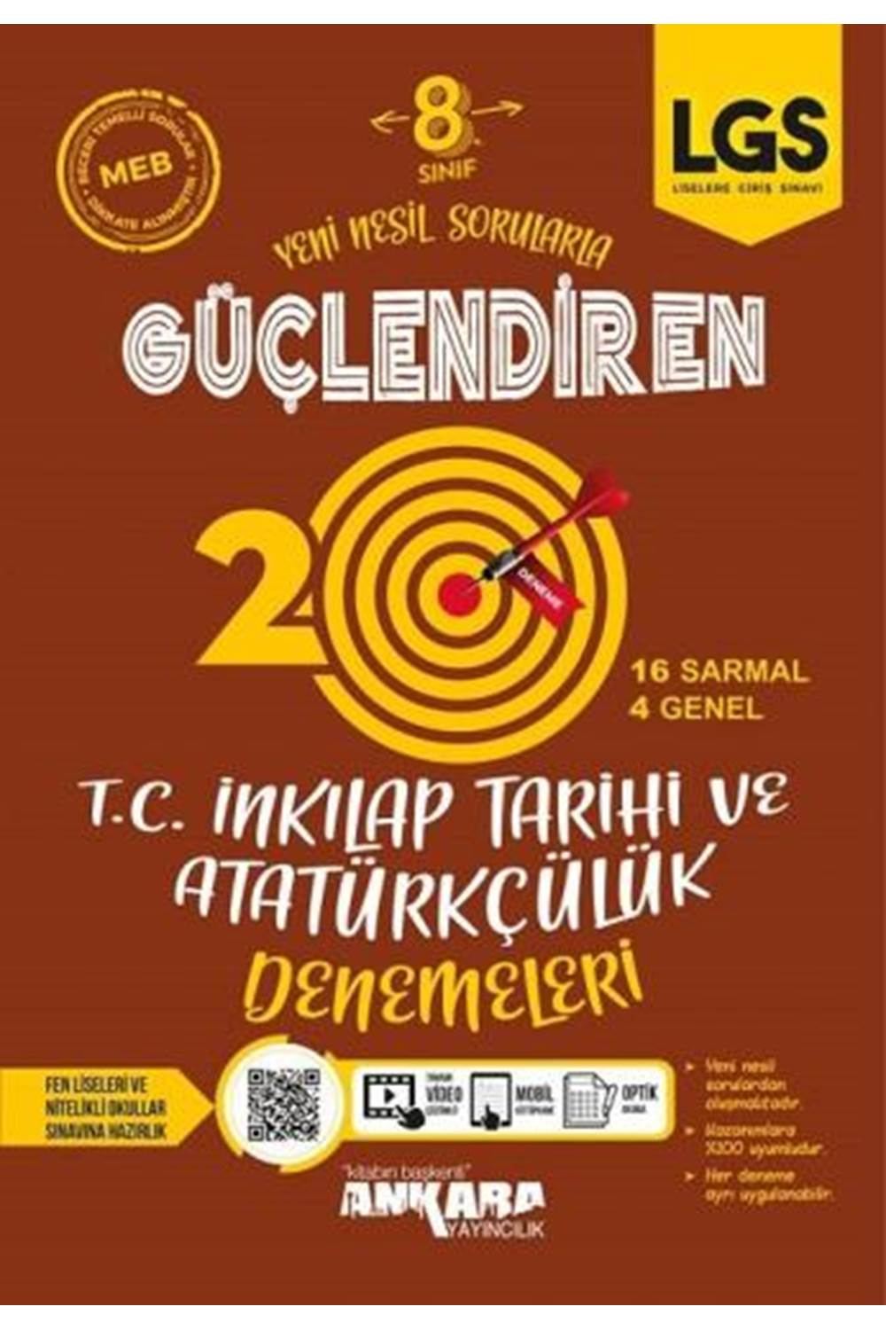 ANKARA 8. SINIF İNKİLAP TARİHİ VE ATATÜRKÇÜLÜK 20 GÜÇLENDİREN DEN.