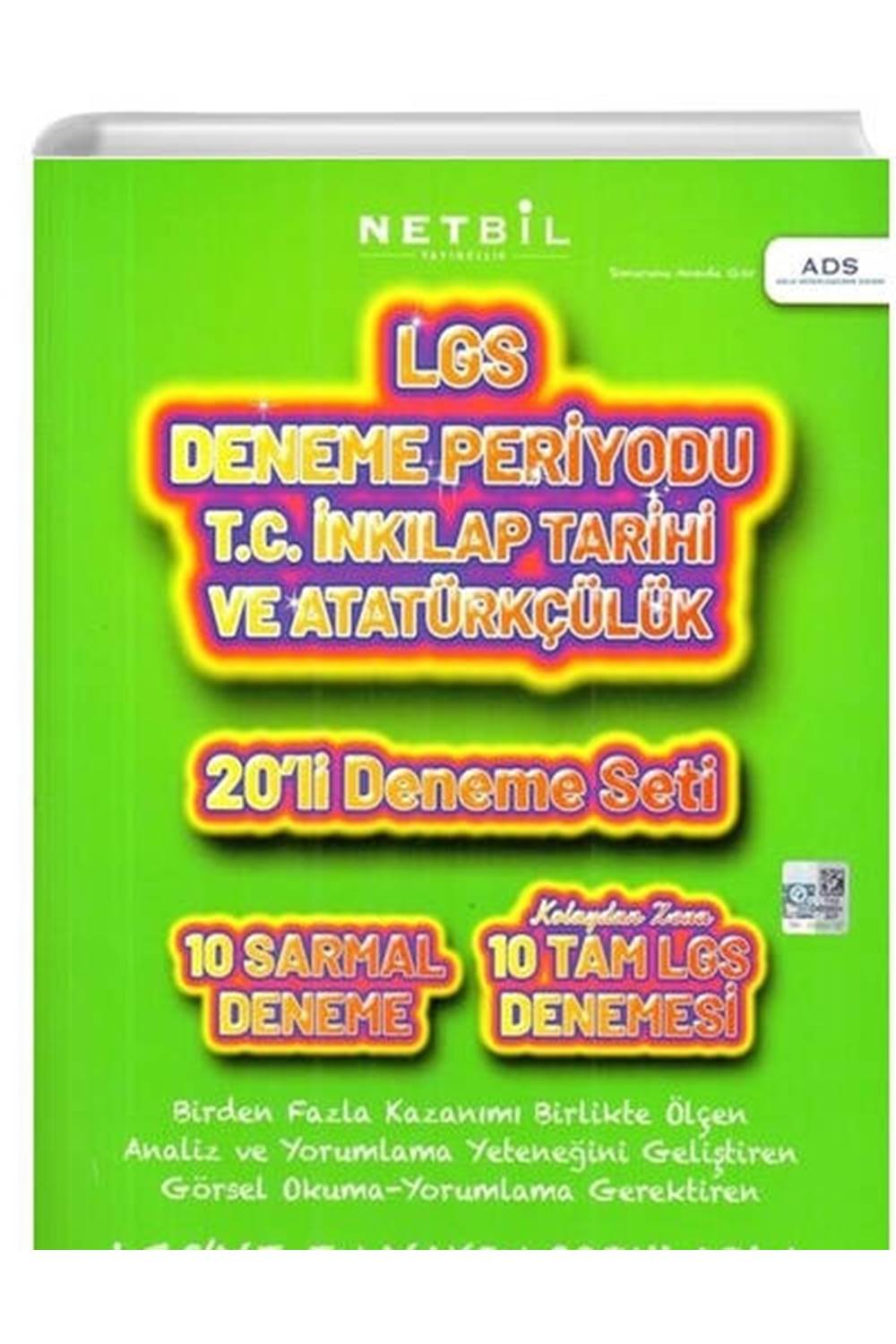 Netbil Yayıncılık 8. Sınıf LGS TC İnkılap Tarihi ve Atatürkçülük Deneme Periyodu 20`li Deneme Seti