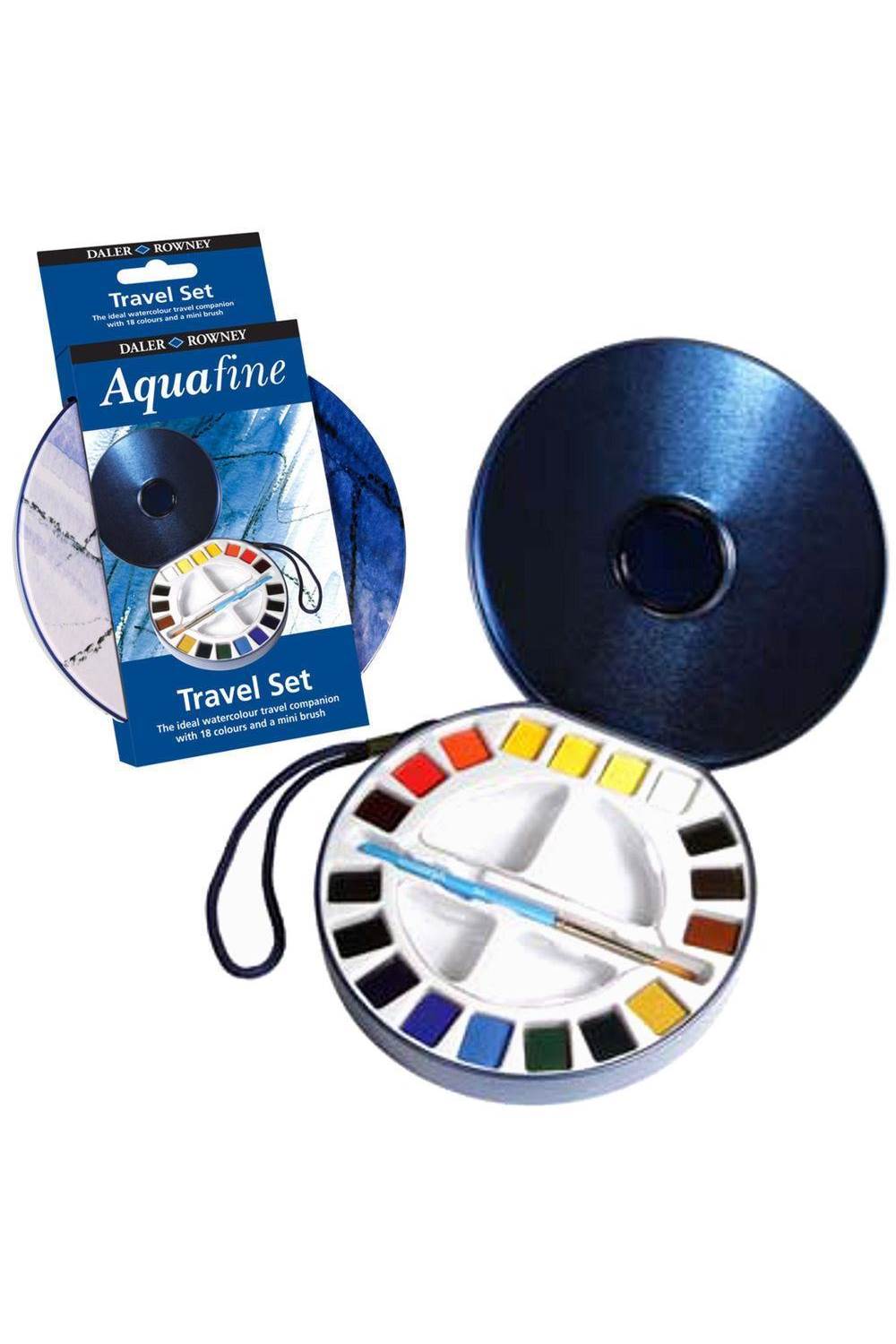 FİLA DALER ROWNEY AQUAFİNE SEYAHAT SETİ 18 YARIM BOY METAL KUTU
