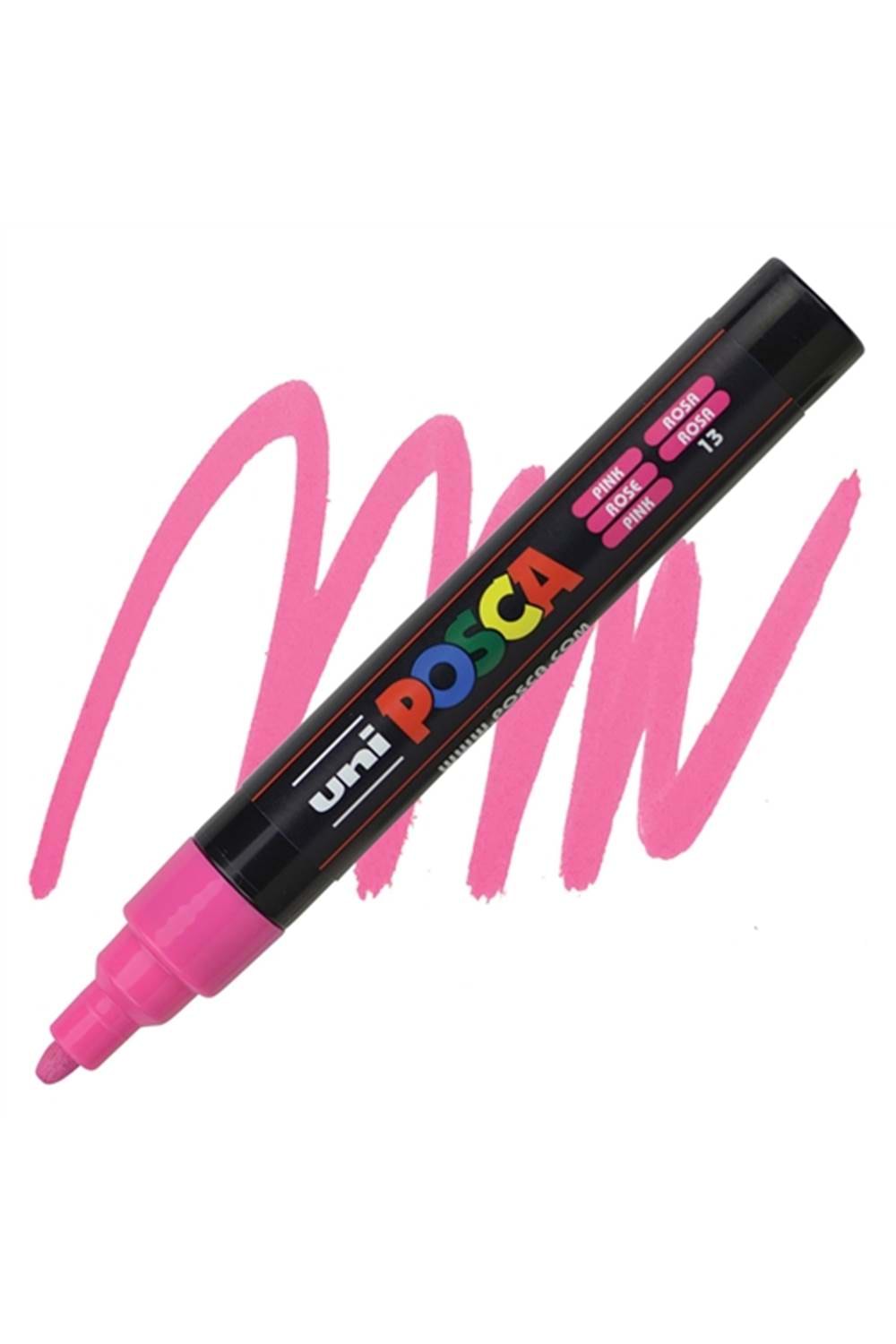 Uni POSCA 1.8-2.5 Su Bazlı Poster Markörü Pembe N