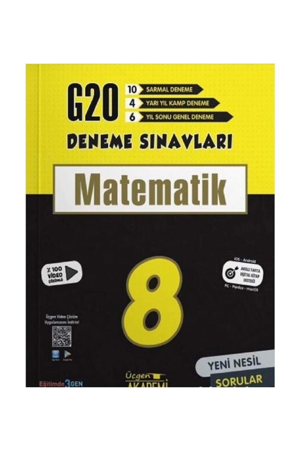 Üçgen Yayıncılık LGS 8. Sınıf Matematik 20`li Deneme Sınavı
