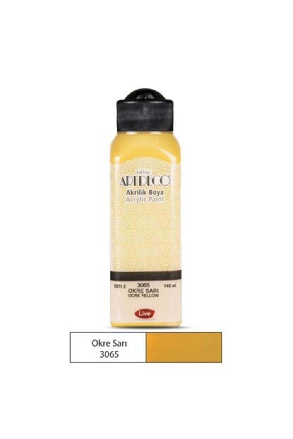 ARTDECO AKRİLİK BOYA 140 ML OKRE SARI 3065