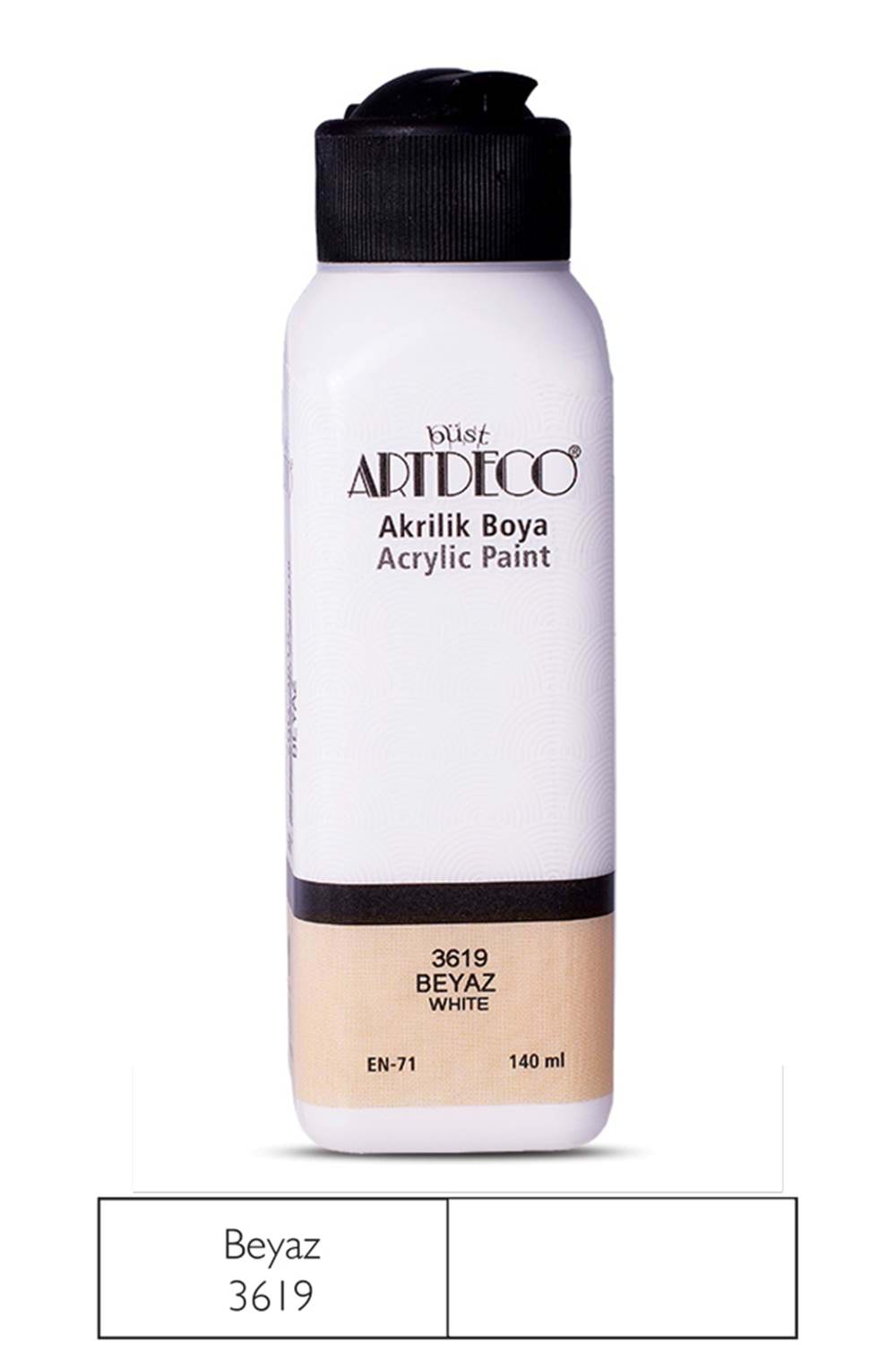 Artdeco Metalik Akrilik Boya 140ml Beyaz Sedef 3720