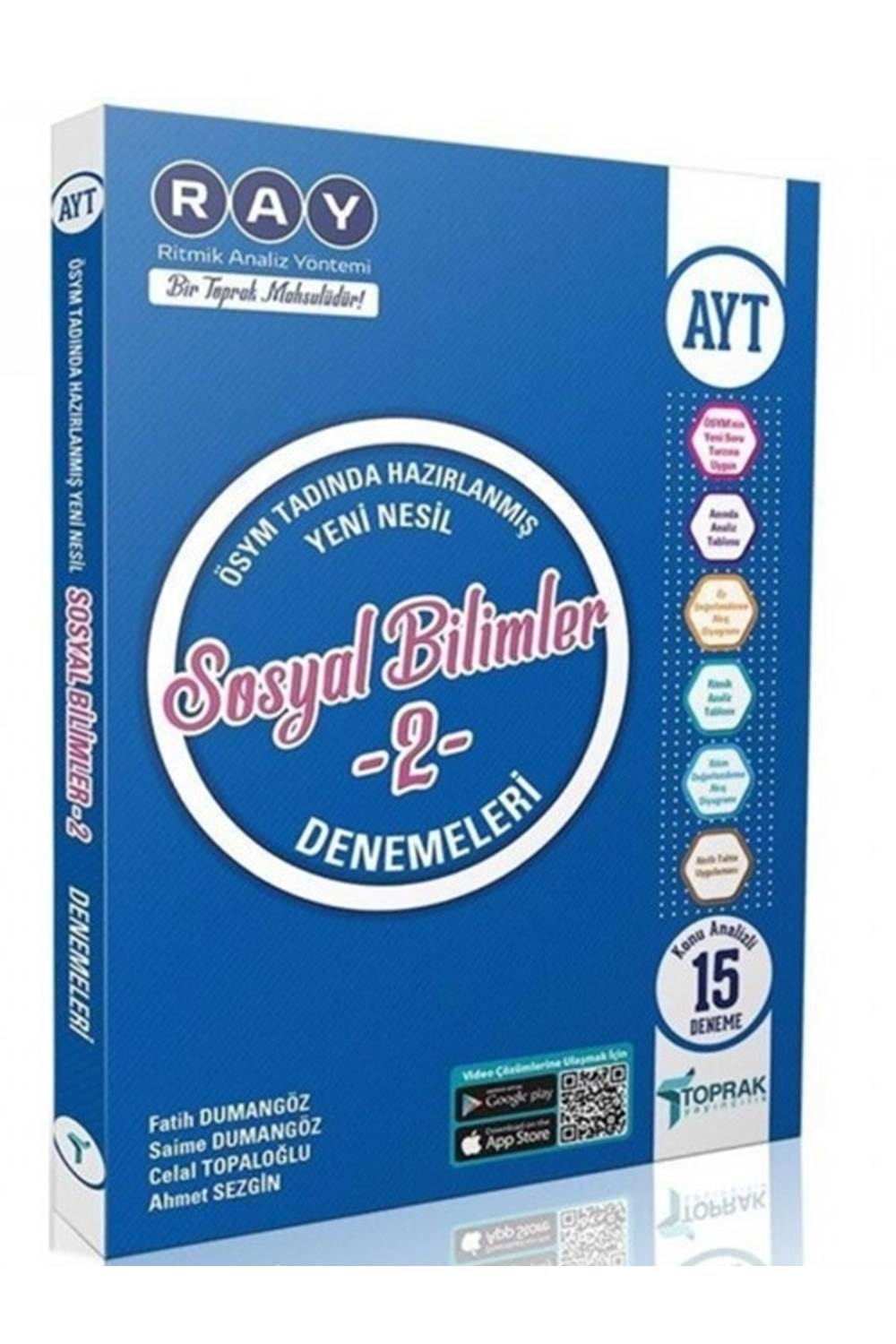 Toprak Yayıncılık AYT Sosyal Bilimler 2 - Ray Konu Analizli 15 Deneme