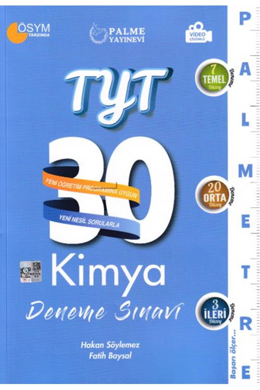 PALME YKS TYT KİMYA 30 DENEME PALMETRE VİDEO ÇÖZÜMLÜ *YENİ*