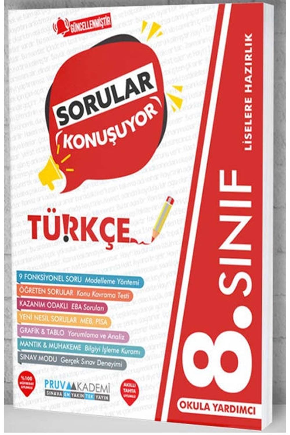 Pruva Akademi 8. Sınıf Türkçe Sorular Konuşuyor Soru Bankası