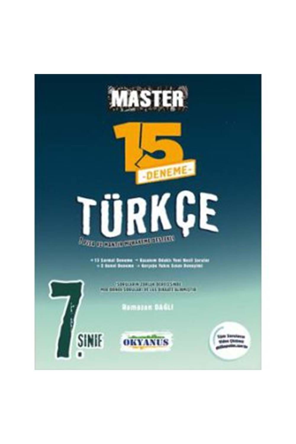 Okyanus Yayınları 7. Sınıf Master 15 Türkçe Denemesi