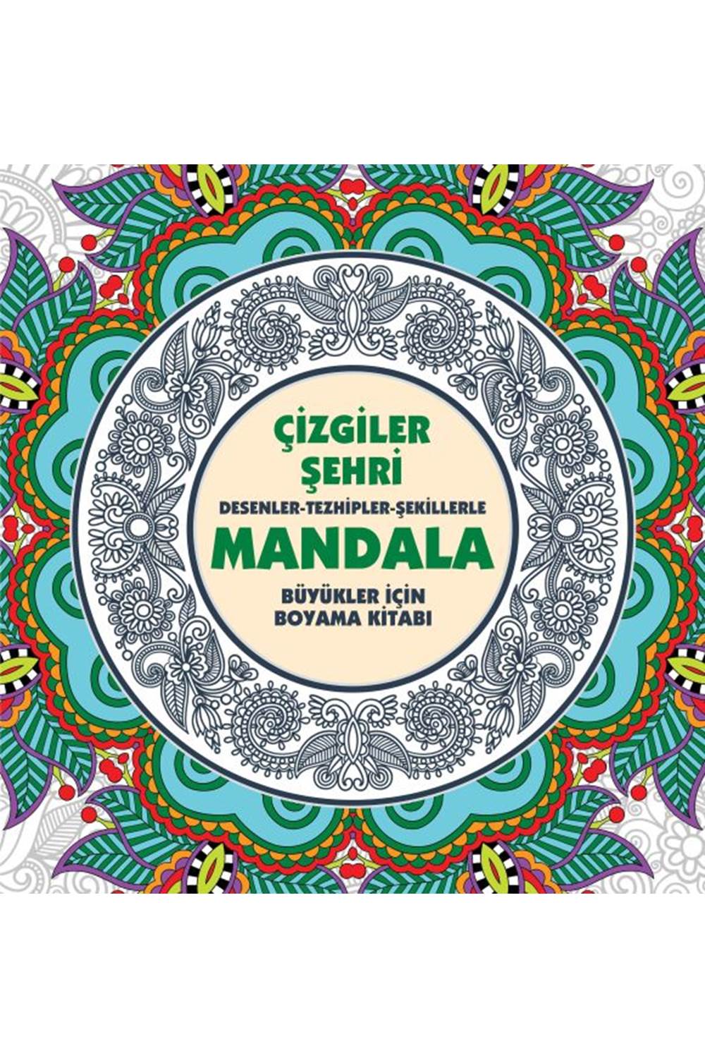 Çizgiler Şehri Mandala Büyükler İçin Boyama