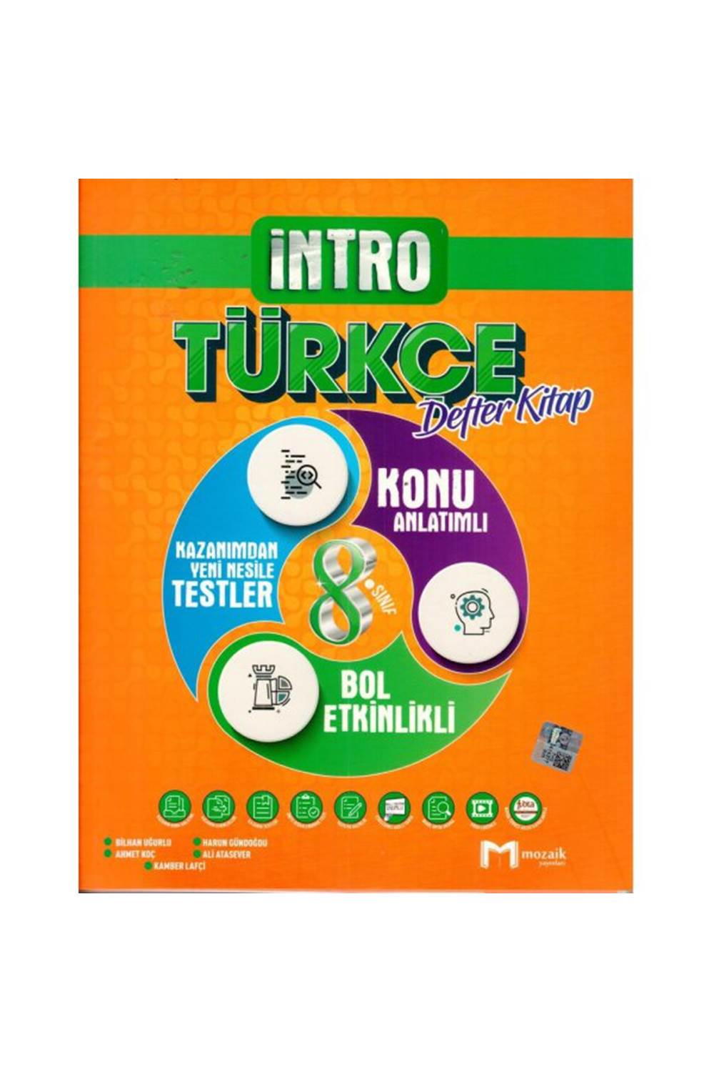 8.Sınıf Türkçe İntro Defter Kitap Mozaik Yayınları