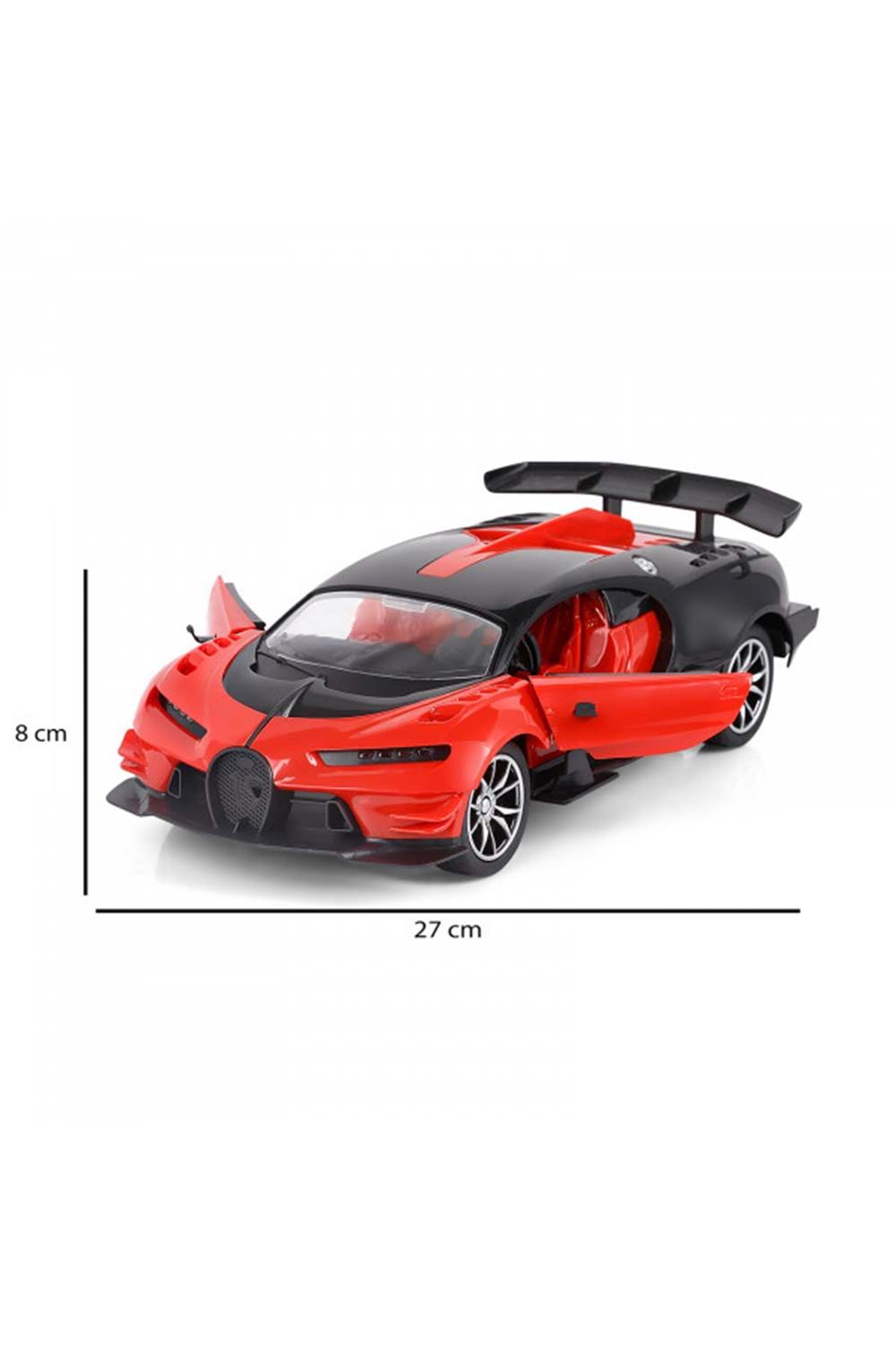 1:16 Ölçekli Uzaktan Kumandalı Kırmızı Bugatti