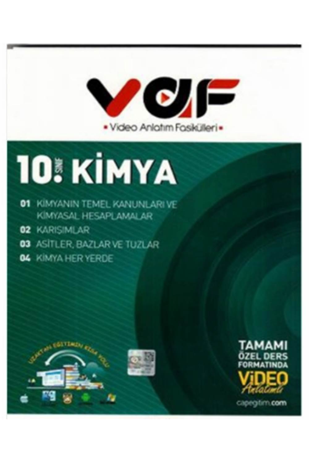 Vaf Yayınları 10. Sınıf Kimya Video Anlatım Fasikülleri