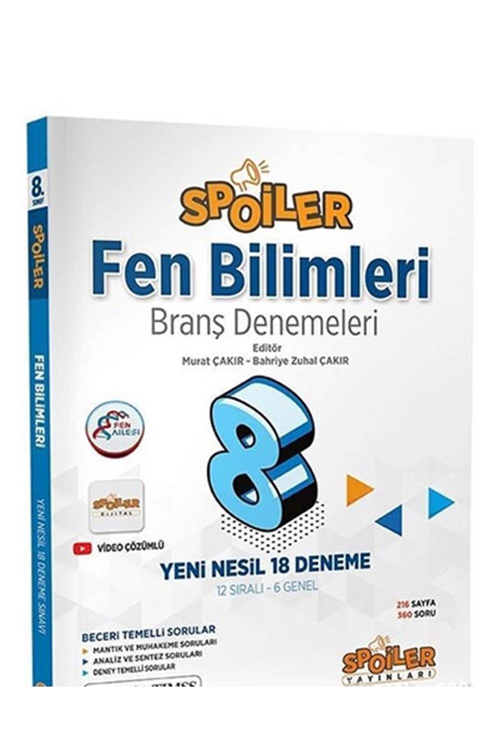8.Sınıf Spoiler Fen Bilimleri Branş Denemeleri Spoiler Yayınları