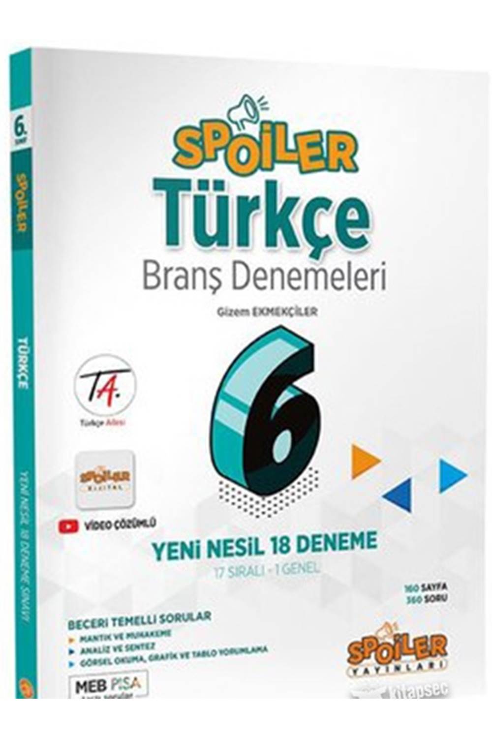 Spoiler Yayınları 6.Sınıf Türkçe Branş Denemeleri