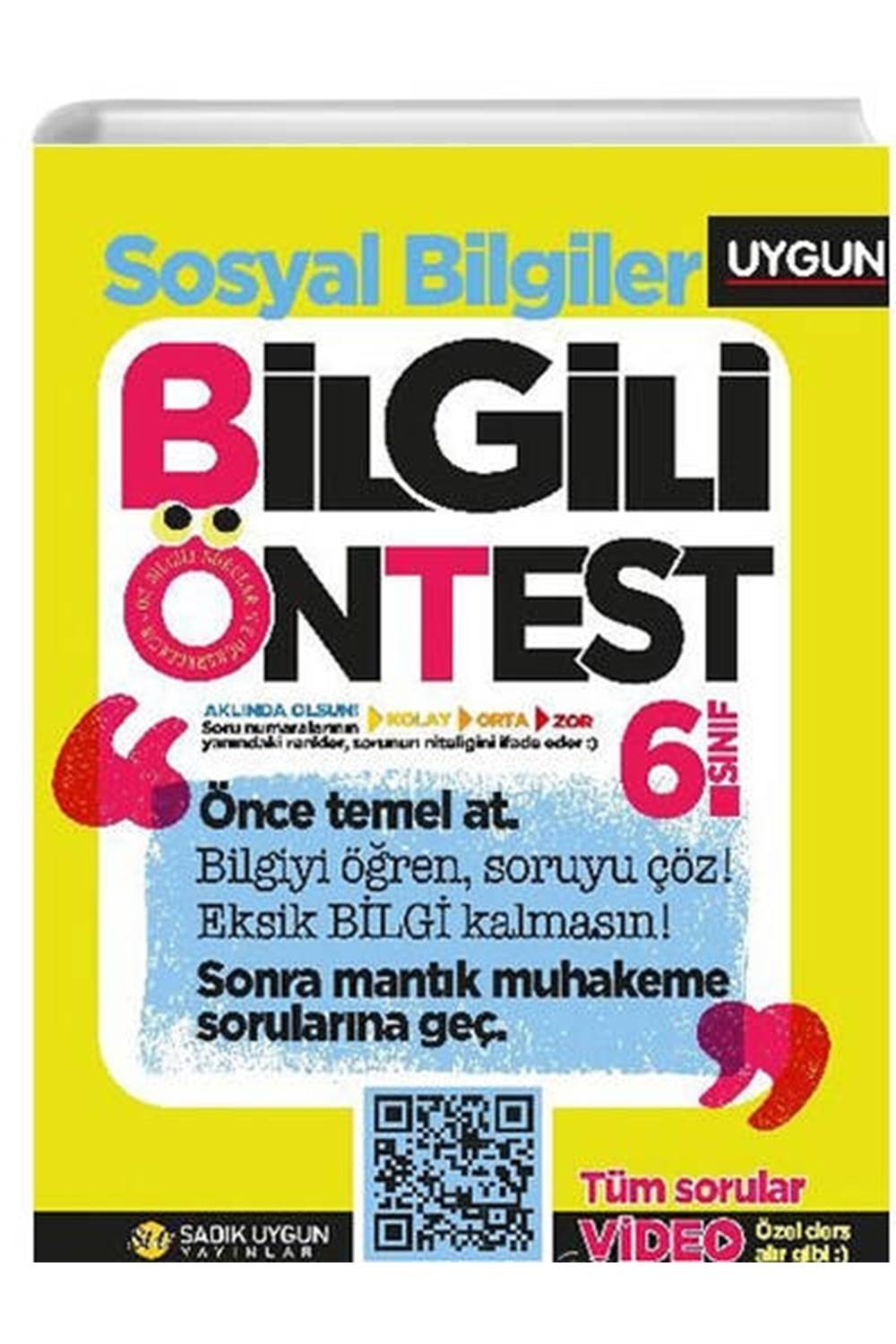 S.UYGUN 6.SINIF BİLGİLİ ÖN TEST SOSYAL BİLGİLER SORU BANKASI
