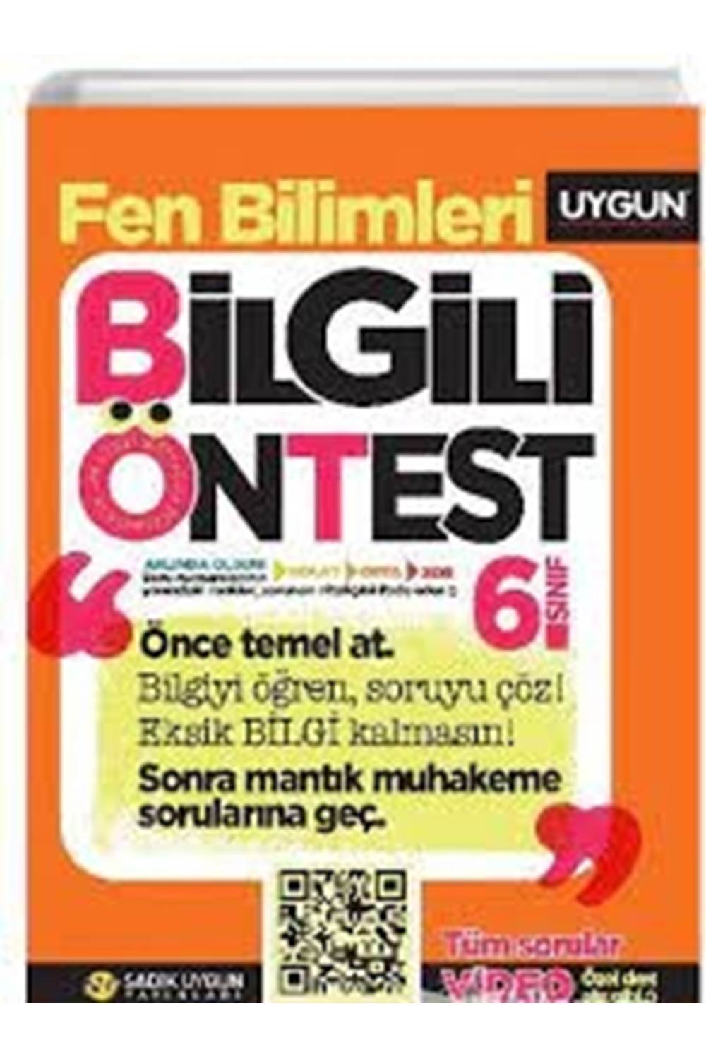 S.UYGUN 6.SINIF BİLGİLİ ÖN TEST FEN BİLİMLERİ SORU BANKASI