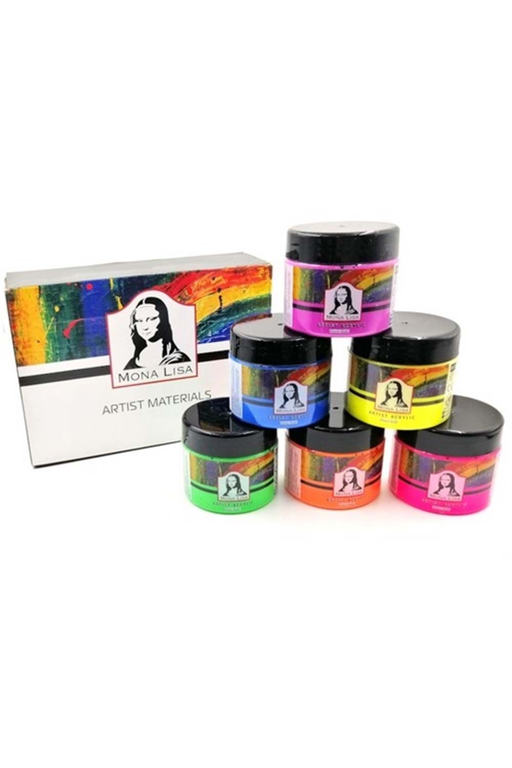 Monalisa Akrilik 6 Neon Renk x 125 ml