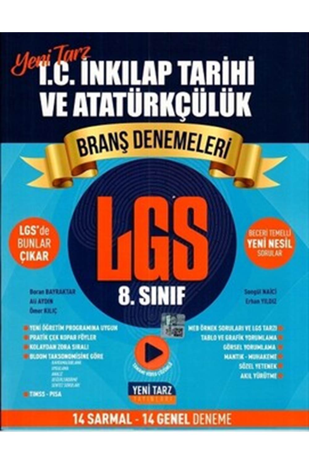 8. Sınıf T. C. İnkılap Tarihi ve Atatürkçülük Branş Denemeleri Yeni Tarz Yayınları