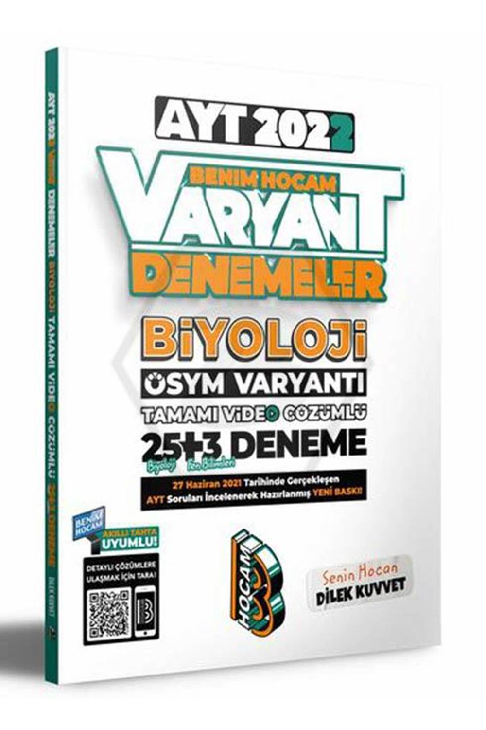 Benim Hocam Yayınları 2022 AYT Biyoloji Tamamı Video Çözümlü 25+3 Deneme Sınavı