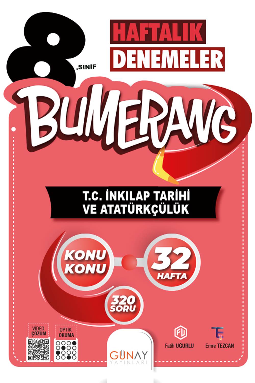 8. Sınıf LGS Bumerang 32 Haftalık T.C İnkılap Tarihi ve Atatürkçülük Denemeleri