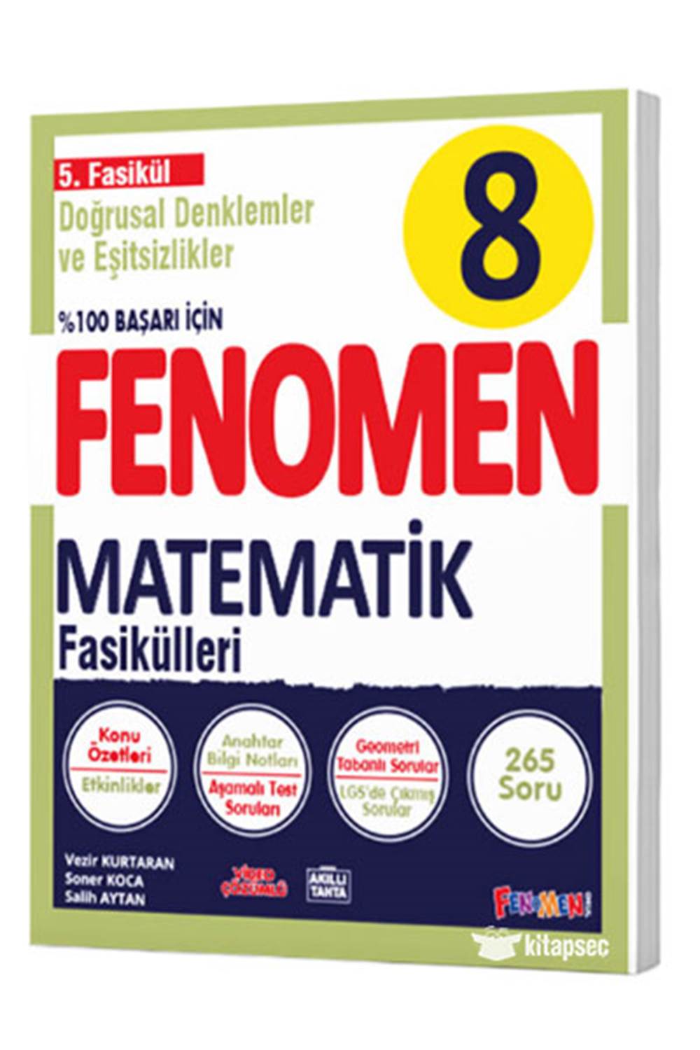FENOMEN 8 MATEMATİK 5.FASİKÜL (DOĞRUSAL DENKLEMLER VE EŞİTSİZLİKLER)