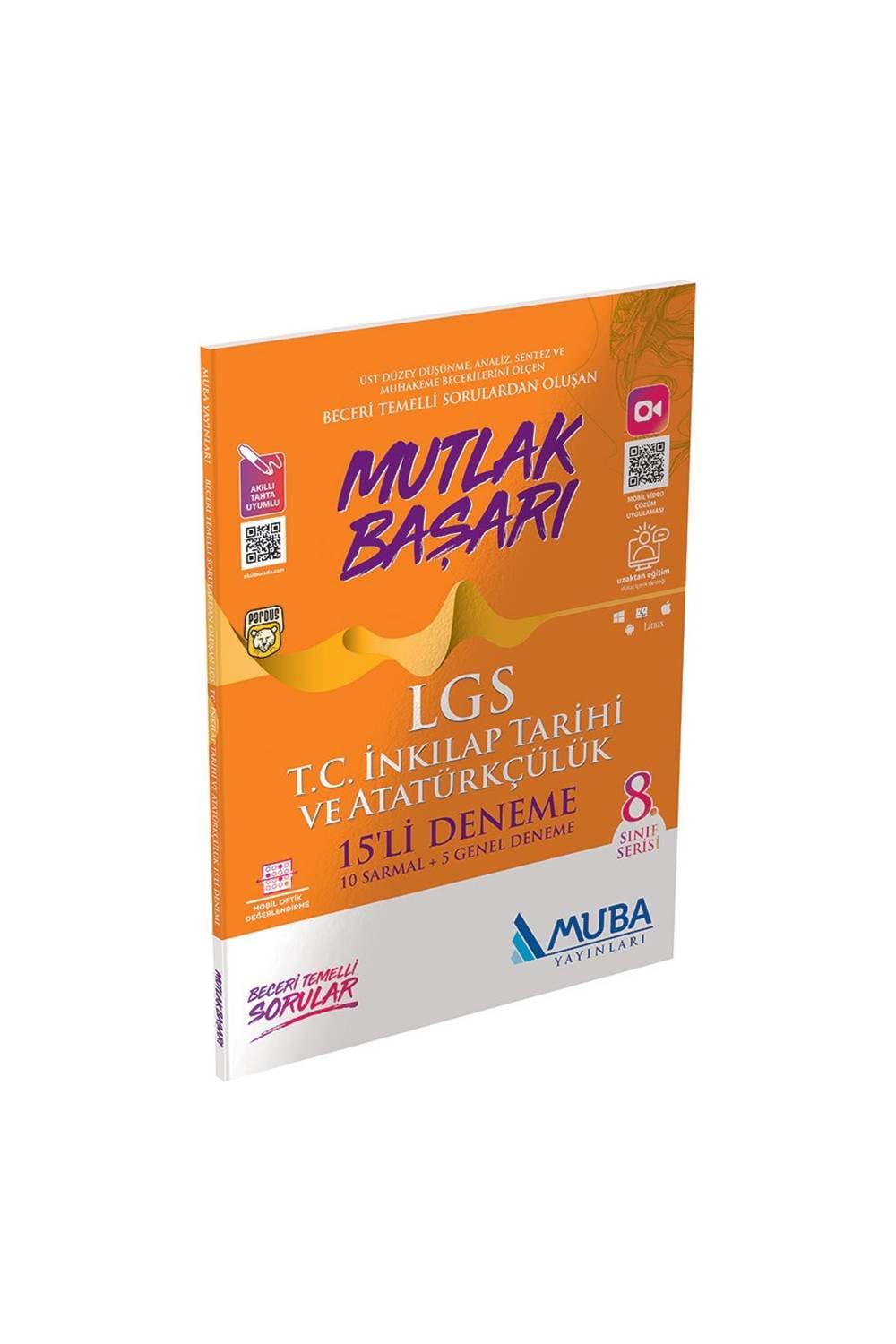 Muba Yayınları 8. Sınıf LGS T.C. İnkılap Tarihi ve Atatürkçülük 15 li Deneme