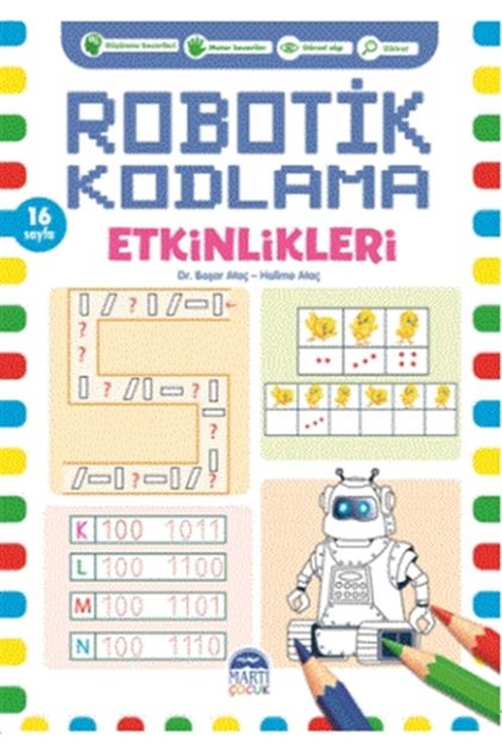 Robotik Kodlama Etkinlikleri - 16 Sayfa - Pembe